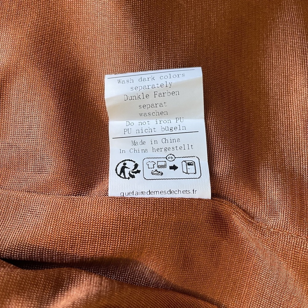 Kate Kasin Womens Faux Wrap Knot Front Asymmetric Midi Skirt Copper, 3XL - Picture 7 of 8